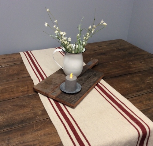 TWO STRIPE GRAIN SACK RUNNERS
